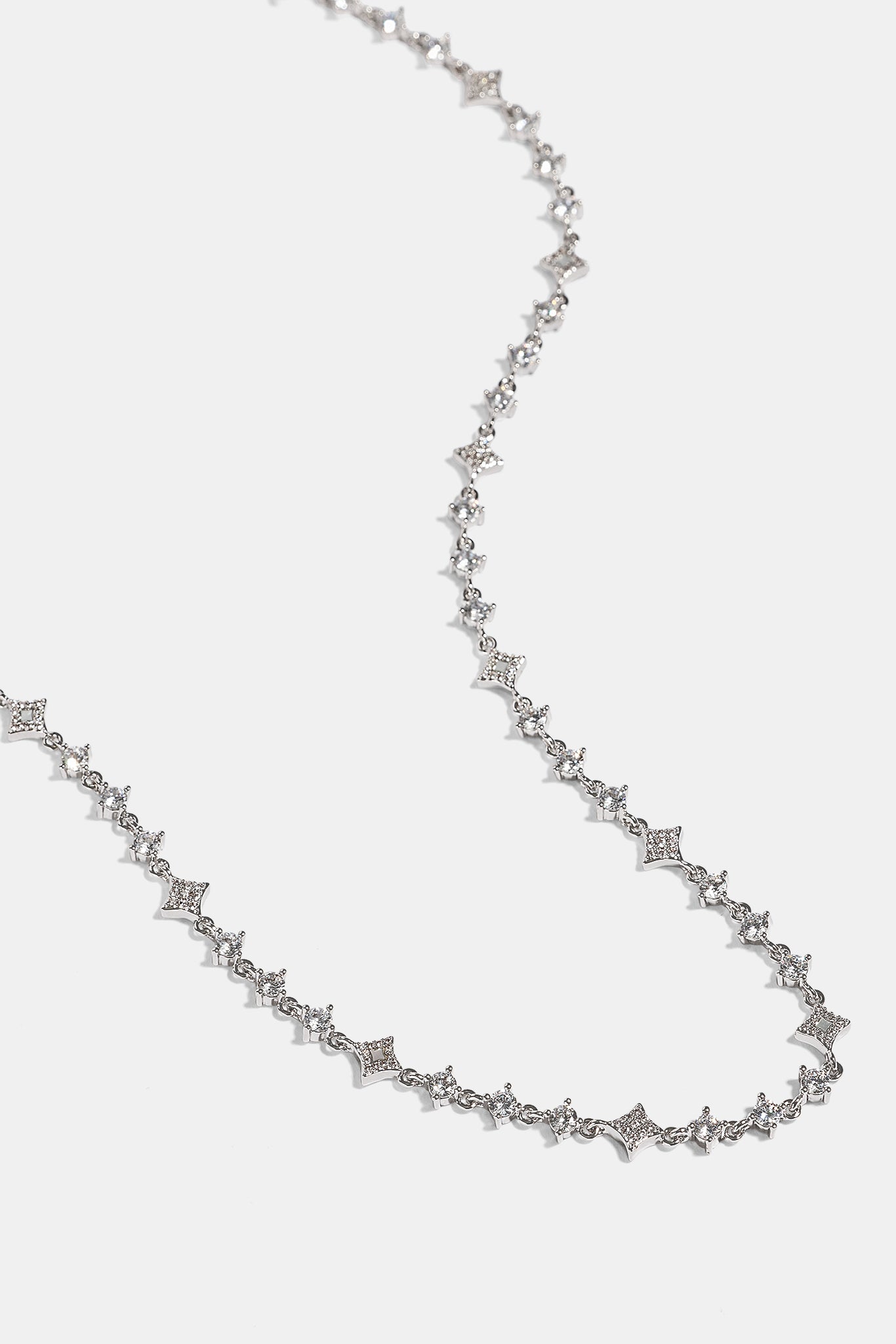 Iced & Mother Of Pearl Motif Chain - 6mm - White